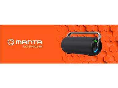 MANTA Bluetooth zvučnik 80Wmax (Super Bass, TWS, LED), crna