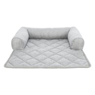 TRIXIE Ležaj za pse Nero sa zaštitom za kauč 90x90 cm, svijetlosivi