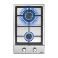 ISEASY Plinski štednjak dvozonski MGBS-312A, nehrđajući čelik