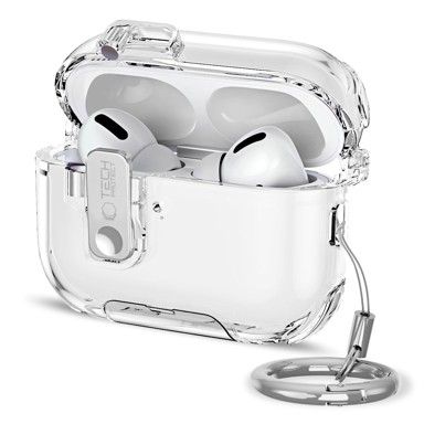 TECH-PROTECT Futrola za slušalice, Bounce Pro, za Apple AirPods Pro 3, prozirna