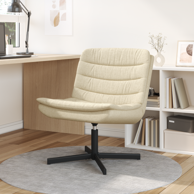 Vrtna stolica poliester s metalnom bazom, krem