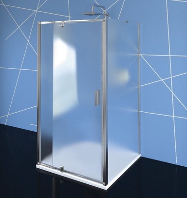POLYSAN Tuš kabina EASY, trostrana, 80–90 x 80 cm, pivot vrata, Brick staklo, univerzalna izvedba