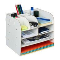 NORTHIX Organizator za stol s 10 pretinaca, drveni izgled