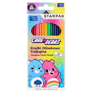 STARPAK Drvene bojice, trokutaste, Care Bears, 12 kom