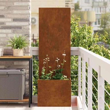 Dekorativna pregrada za vrt 50 x 140 cm otporni čelik, Rđa