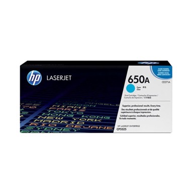 HP Toner 650A, cyan, Original LaserJet