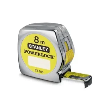 Čelična mjerica Powerlock 8 m x 25 mm, vol. chrome plated, clearance 12, kromirana