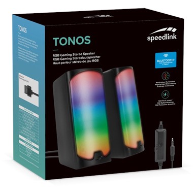 SPEEDLINK Zvučnik Tonos, RGB, Bluetooth, crni