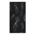 DECOKING Crno-bijeli ručnik za plažu 90x180 cm Jellyfish