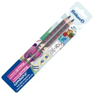 PELIKAN Grafitna olovka, Combino, B, 2 kom, sivo-roza, blister