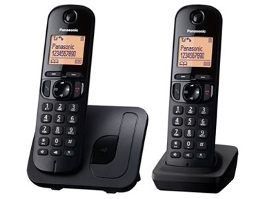 PANASONIC Bežični telefon KX-TGC212FXB, crni