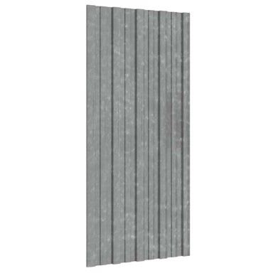 Krovni panel, 12 kom, 100 x 45 cm, srebrni