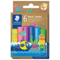 STAEDTLER Noris Jumbo plastelin 6 boja glitter 842M C6