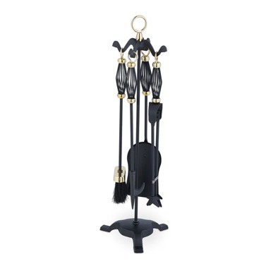 NORTHIX Set pribora za kamin, 5 dijelova, vintage stil