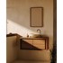 KAVE HOME Zidno ogledalo s okvirom od masivnog drveta 45x70 cm Shamel 