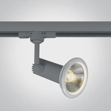 Reflektor za šinu DM65111AT/G, E27, 75 W-PAR30, 230 V, sivi