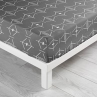 DOUCEUR D'INTÉRIEUR Pamučna plahta 90x190 cm, siva