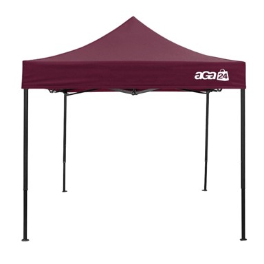 AGA Prodajni štand bez bočnih strana 3x3 m, tamno crveni