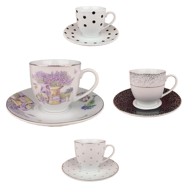 Šalice za kavu s tanjurićima 6/1, 180 ml