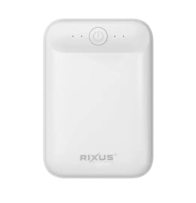 RIXUS Powerbank prijenosni punjač RXPB33B, 10000 mAh, bijeli