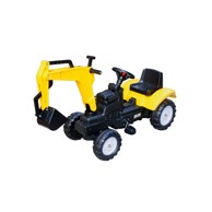 DENIS TOYS Traktor s kopačem na pedale, 107x42x71cm