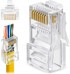 RJ45 utikači Cat.5e UTP, prolazni, 100 kom.