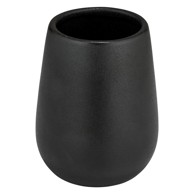 WENKO Crna keramička čaša za četkice za zube Nerno