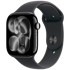 APPLE Watch Series 11 5G, 46mm, crna, crna silikonska narukvica, S/M