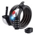 ROCKBROS Brava za bicikl s kabelom 1,8m crna 32020003002