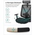 SONGMICS Uredska stolica, OBN61BKV1, crna