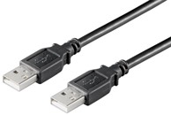 USB 2.0 kabel A–A, M–M, 3 m, crni