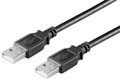 USB 2.0 kabel A–A, M–M, 3 m, crni