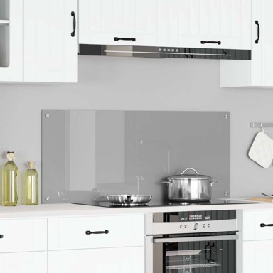 Kuhinjska pozadina svijetlosiva 120x50x0,6 cm kaljeno staklo