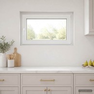 RISOR podrumski prozor PVC 90 x 55 cm, bijeli iznutra