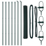 Heksagonalna ograda 1. 2x10 m čelik, zelena