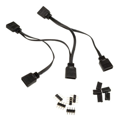 AKASA RGB razvodni kabel 4-in-1, 40 cm, AK-CBLD05-40BK