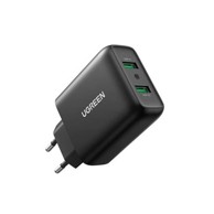 UGREEN Kućni punjač, crni, 36W, 2XUSB-A, QC 3.0
