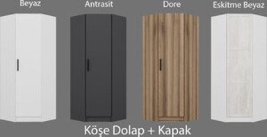Ormar za odjeću, Kale 1 bijela, 190