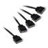 ALPHACOOL Kabel Y-splitter aRGB 3-pin to 4x 3-pin 30cm, crno 18711