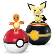MATTEL Mega Pokémon Charmander & Pichu Pokeballs, HXP13