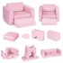 ECOTOYS DIY modularna sofa, 8 jastuka, roza