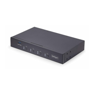 STARTECH KVM preklopnik P4A20132-KM-SWITCH, USB, 5 Gbit/s, crni