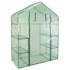PROGARDEN vrtni staklenik s ulazom i 4 police 143x73x195 cm, zeleni