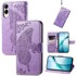 Preklopna futrola Butterfly za Samsung Galaxy S25 Edge, ljubičasta