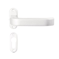 Kvaka za vrata cilindar rozeta bijela