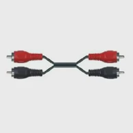 MAXPOWER KABEL AUDIO STEREO 2xRCA - 2xRCA 1,5 m, crni