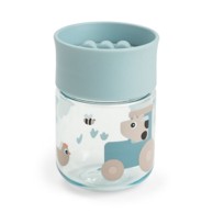Čaša za učenje pijenja 360° Tiny Farm, 260 ml, plava