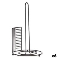 KINVARA Stalak za papirnati ručnik, metal, crna, 18 5 x 31 5 x 18 5 cm, 6 kom.