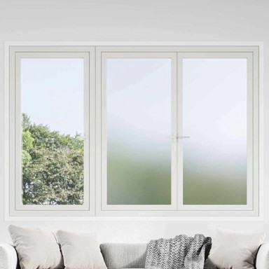 Samoljepljiva folija za staklo, Frosted, 90 x 2000 cm, PVC, siva