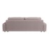 ROPEZ Svijetlo ružičasta sklopiva/s prostorom za odlaganje sofa od samta 234 cm Sara, 234x122x78 cm